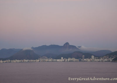 Rio de Janeiro, Rio de Janeiro Brazil, sunrise, Oceania Cruises, Sirena, Chirst the Redeemer, Christ the Redeemer Statue, Corcovado