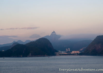 Rio de Janeiro, Rio de Janeiro Brazil, sunrise, Oceania Cruises, Sirena, Chirst the Redeemer, Christ the Redeemer Statue, Corcovado