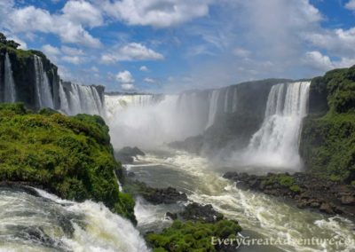 Iguazu Falls one of the largest waterfalls in the world. Experience Iguazu Falls in Argentina. View Iguazu Falls in Brazil.