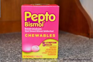 Example of Antidiarrheal (Pepto Bismol) for DIY First Aid Kit