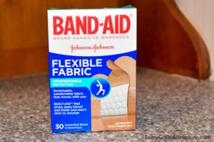 box of Band-aids adhesive bandages for DIY First Aid Kit