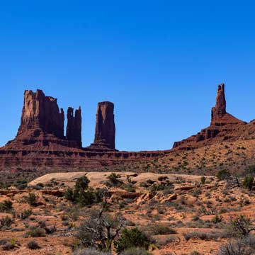 Sandstone formations of Monument Valley